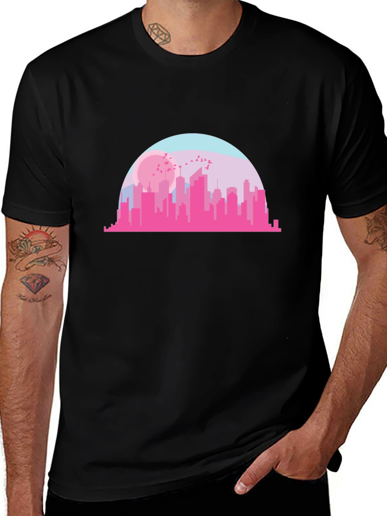 Variant 13 of Cityscape Graphic Tee - Modern Urban Design T-Shirt