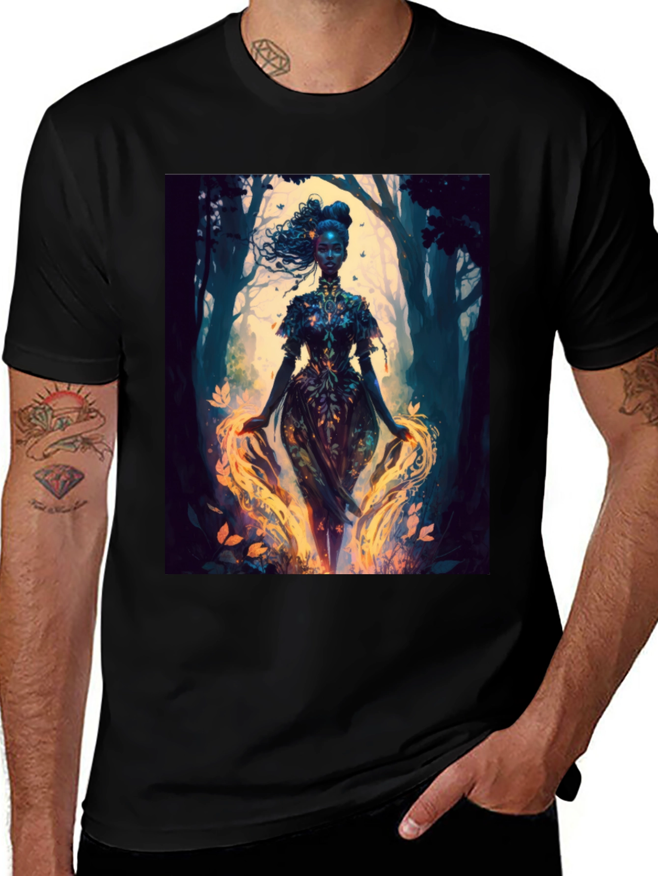 Variant 9 of Mystic Forest Queen Graphic Tee