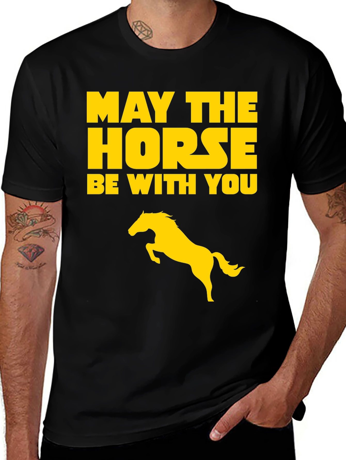 Variant 23 of May The Horse Be With You Graphic Tee