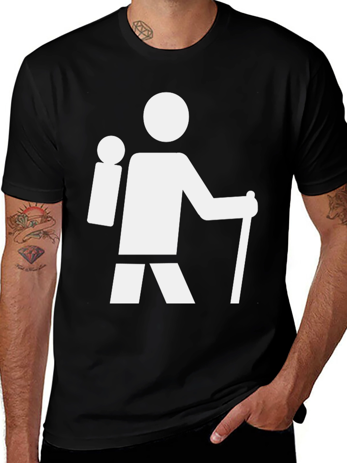 Variant 9 of Hiking Icon T-Shirt - Outdoor Adventure Style