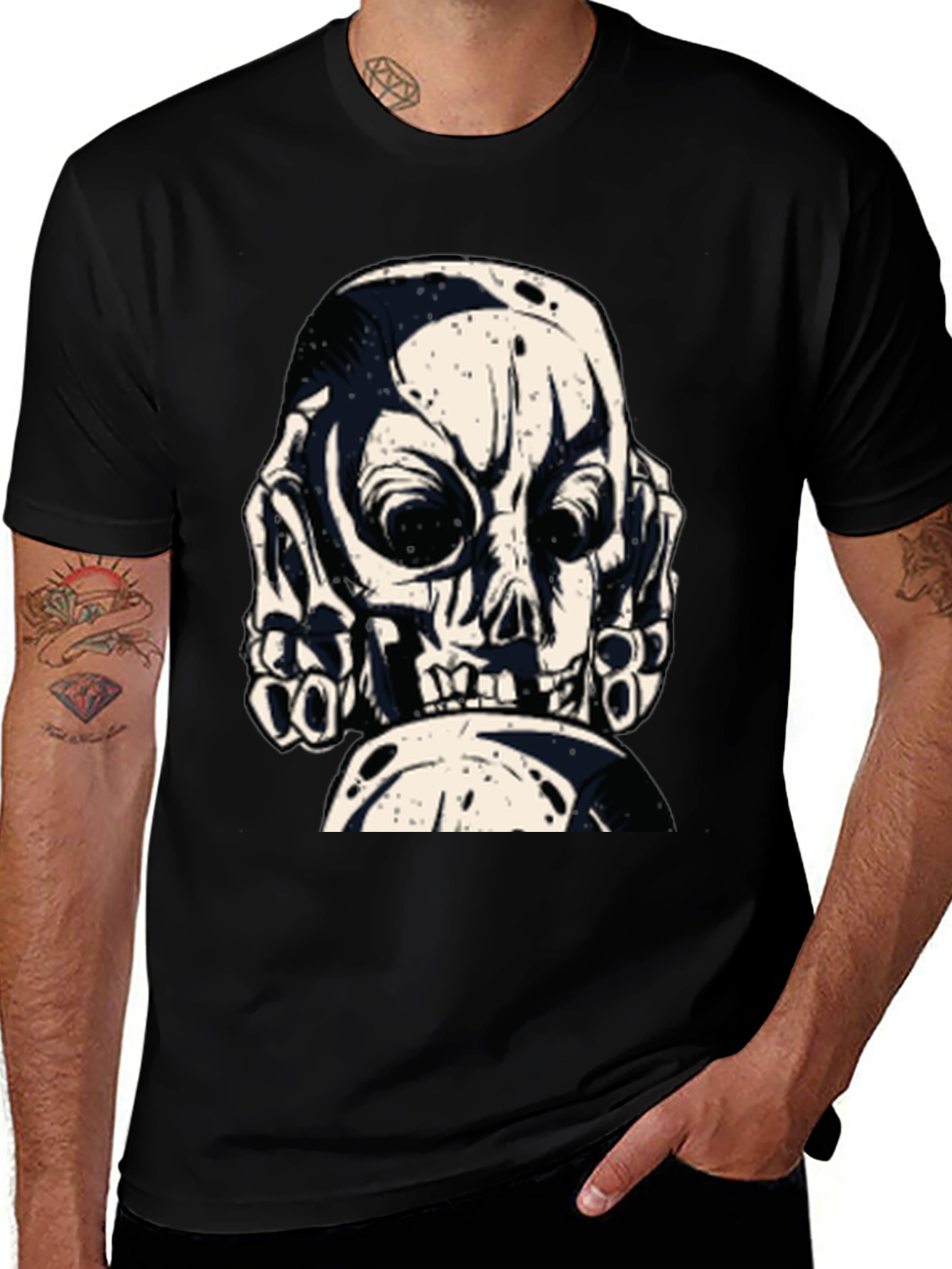 Variant 15 of Skull Graphic Tee - Bold & Edgy Design
