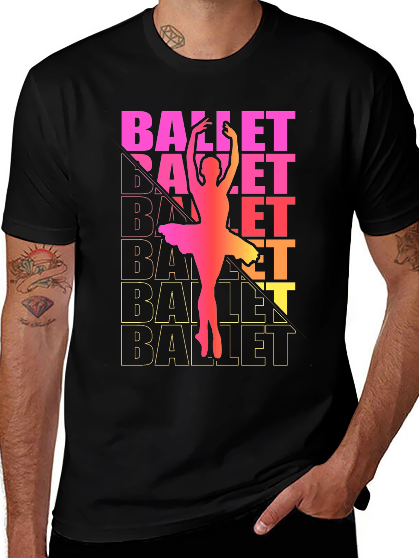 Variant 22 of Ballet Dancer Graphic Tee - Dance Lover Shirt
