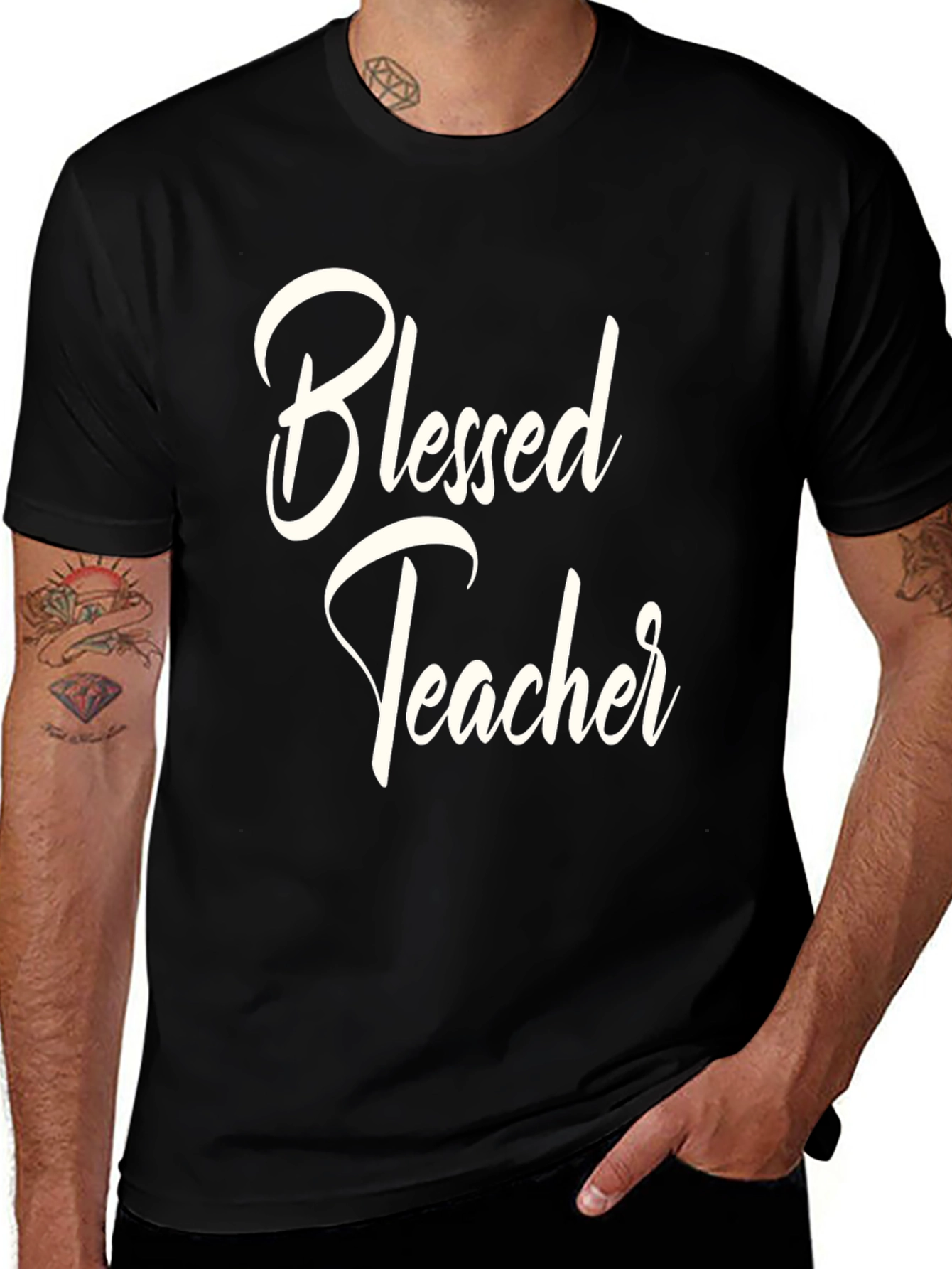 Variant 21 of Blessed Teacher Black T-Shirt