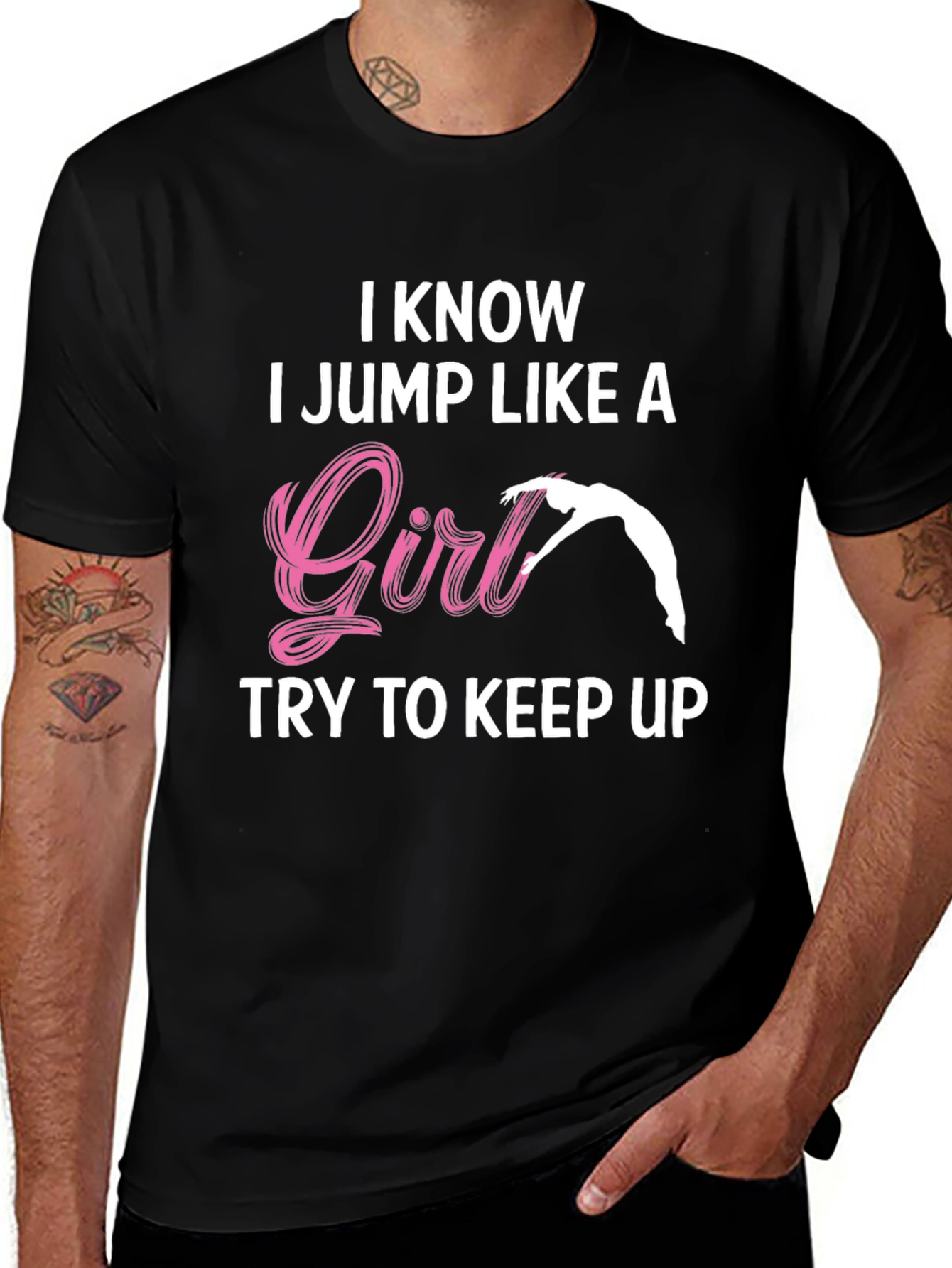 I Jump Like a Girl T-Shirt Gymnastics Tee
