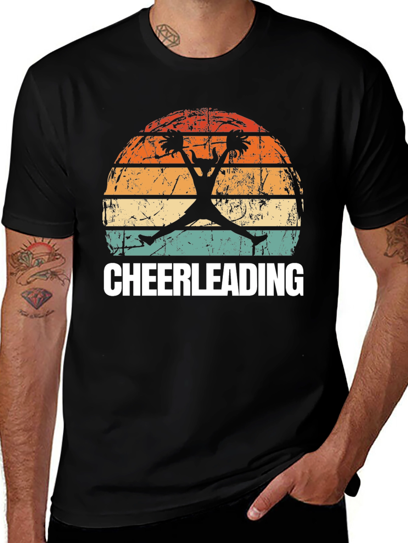 Variant 21 of Cheerleading Sunset T-Shirt - Vintage Style