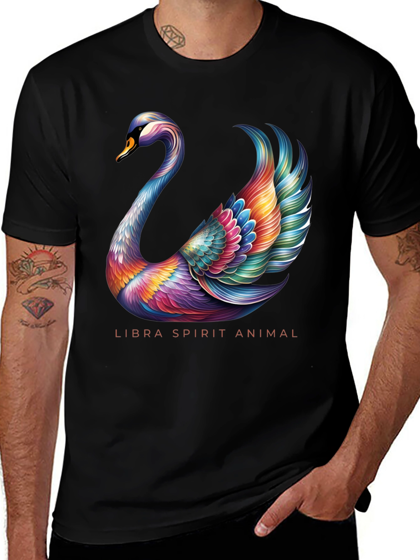 Libra Spirit Animal Swan T-Shirt