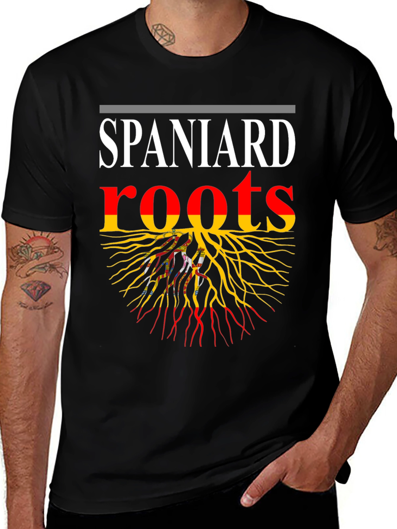 Variant 9 of Spaniard Roots T-Shirt - Black