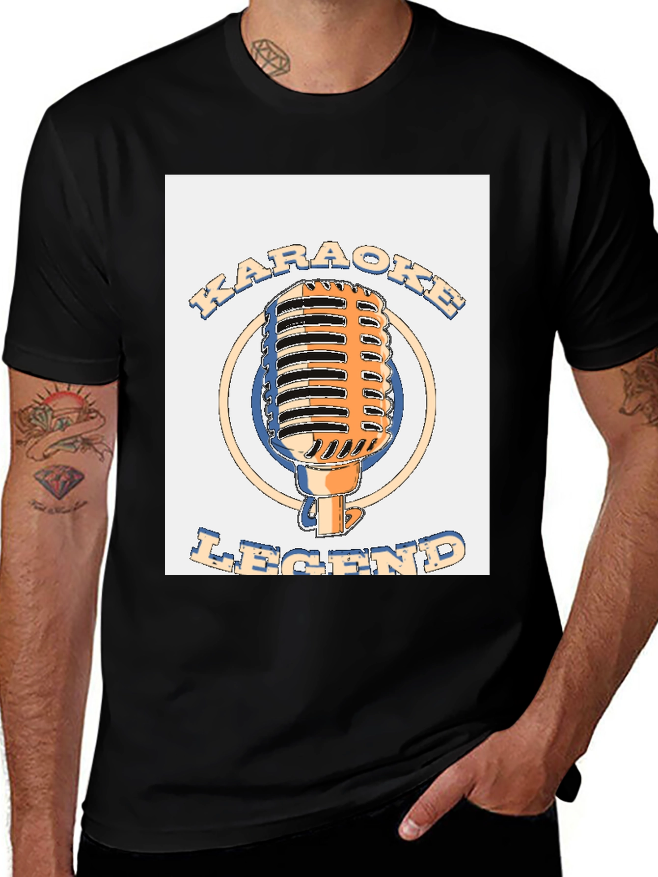 Variant 8 of Karaoke Legend T-Shirt - Vintage Microphone Design