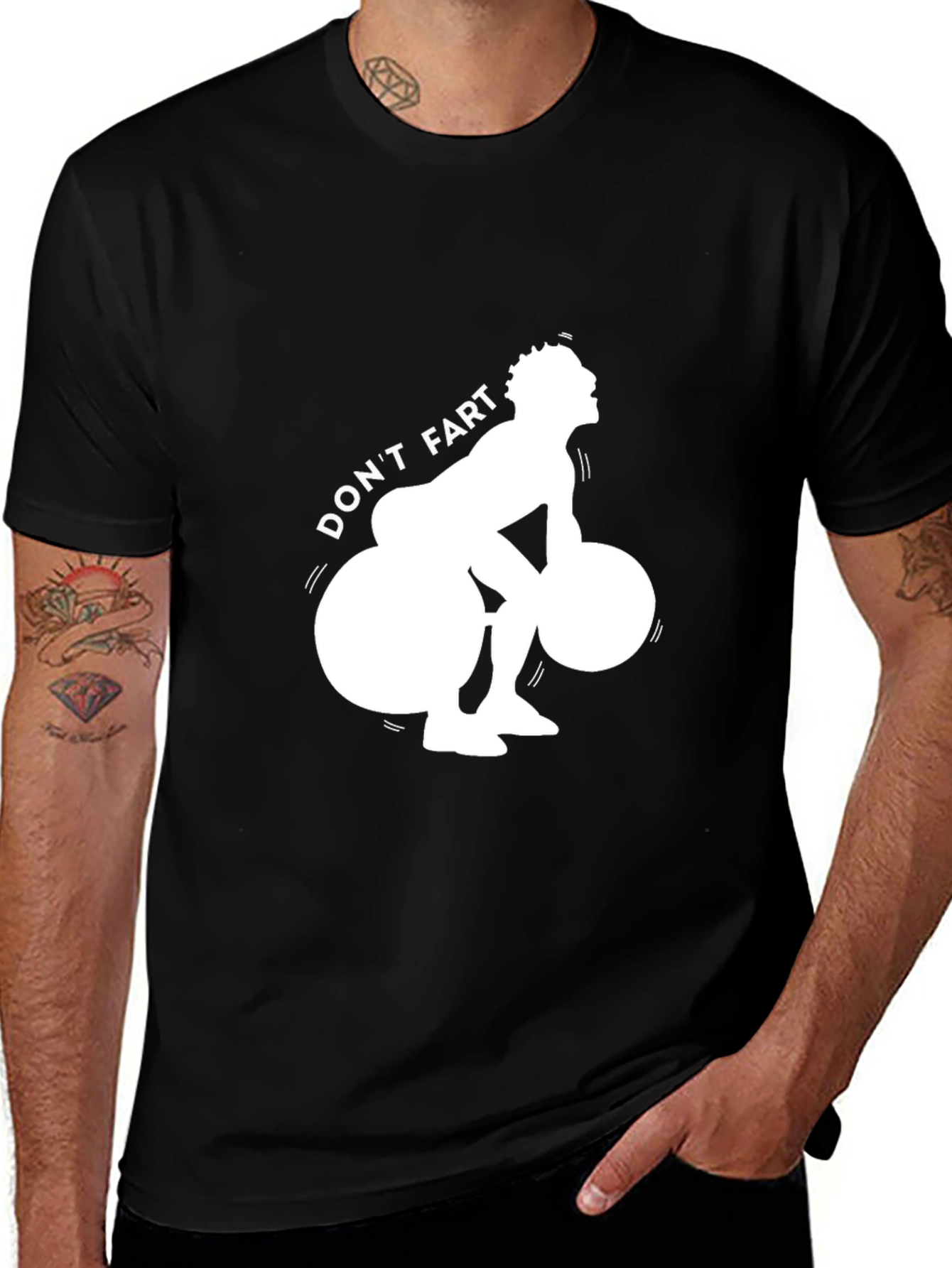 Variant 18 of Don't Fart Lifting T-Shirt Gym Humor