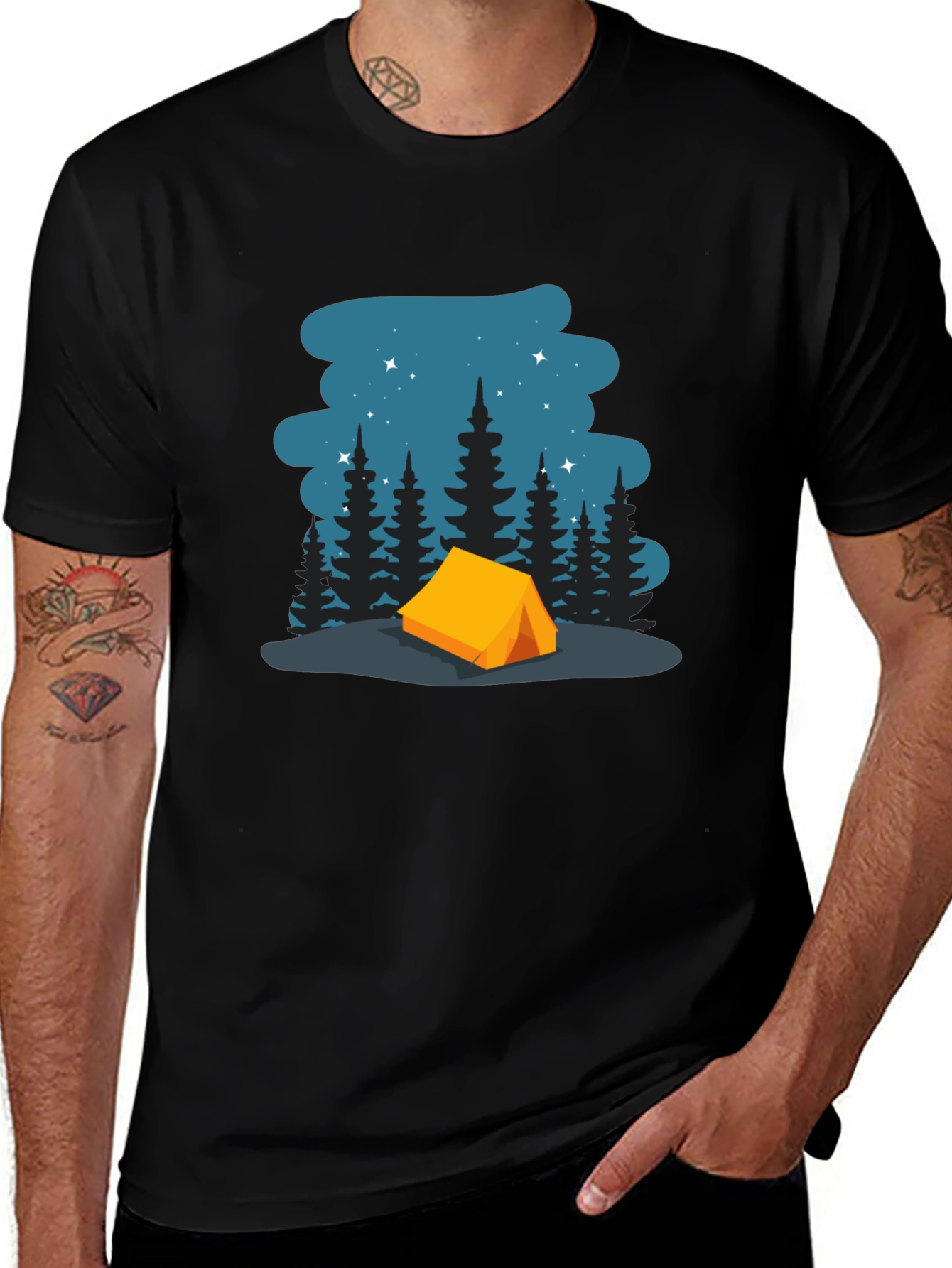 Variant 21 of Camping Scene T-Shirt - Adventure Tee