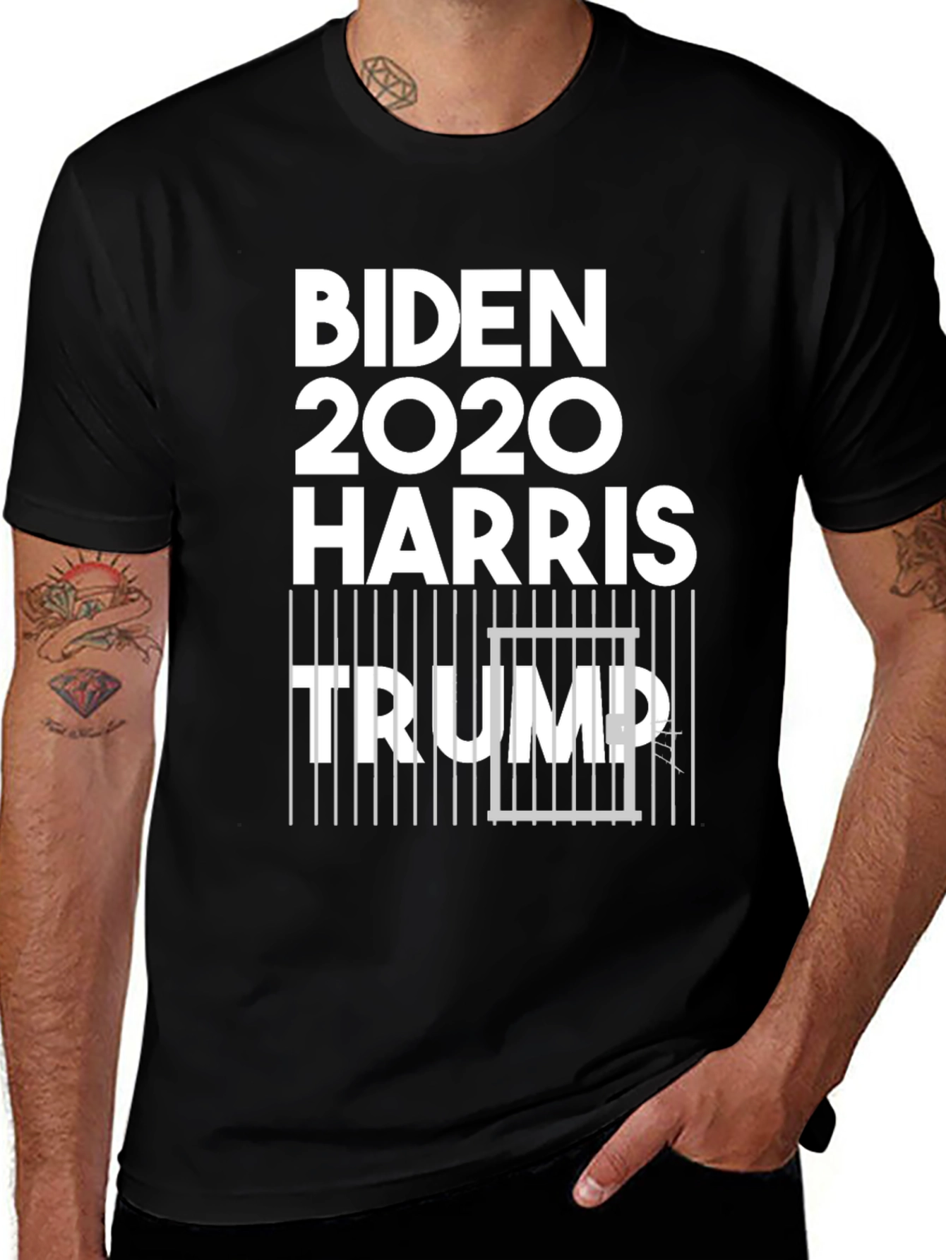 Variant 11 of Biden Harris Trump Political T-Shirt