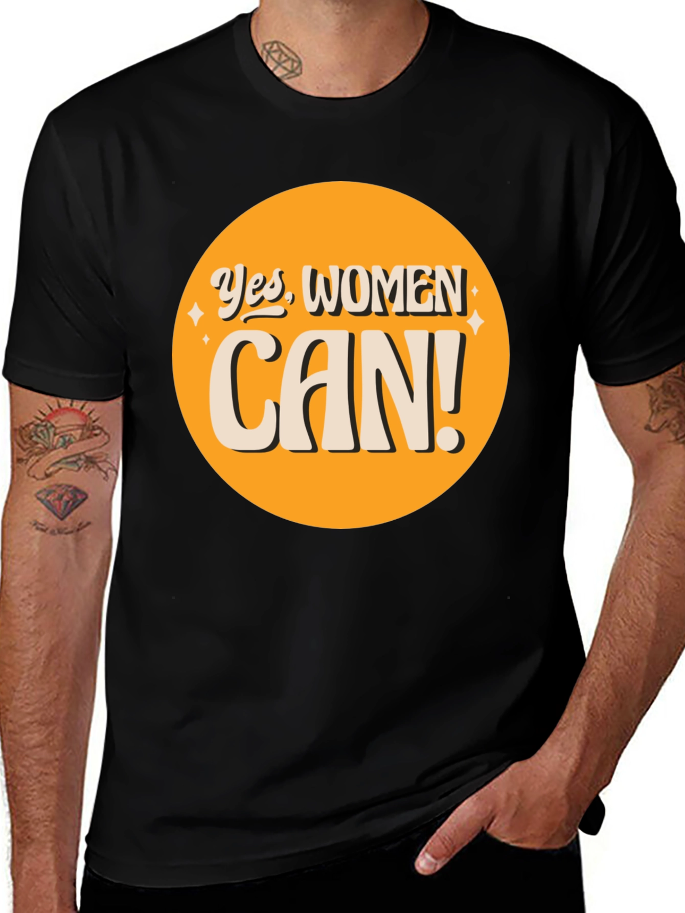Variant 30 of Yes Women Can T-Shirt - Graphic Tee