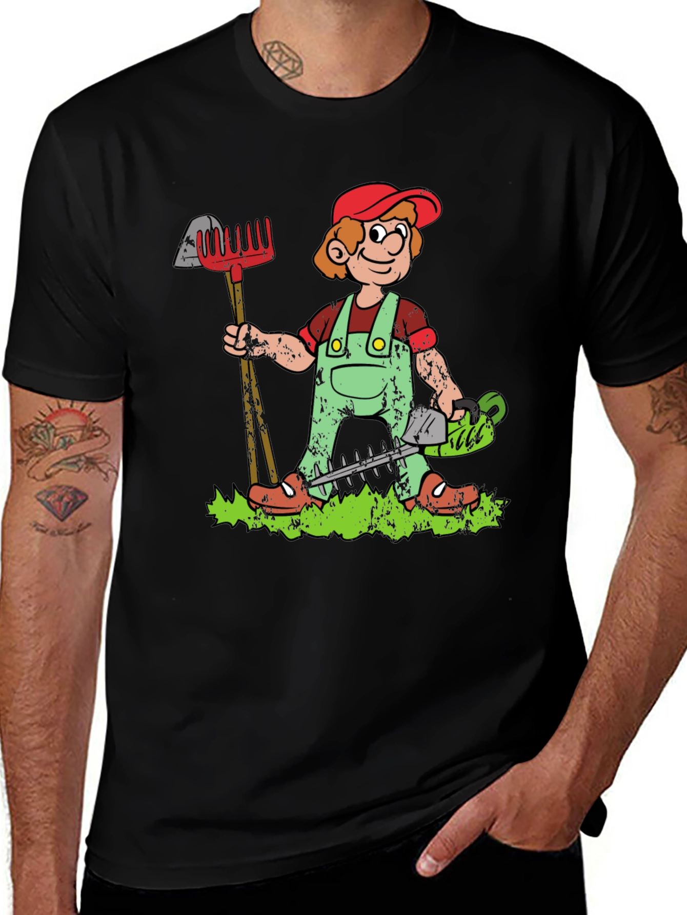 Variant 17 of Gardener Cartoon Graphic Tee