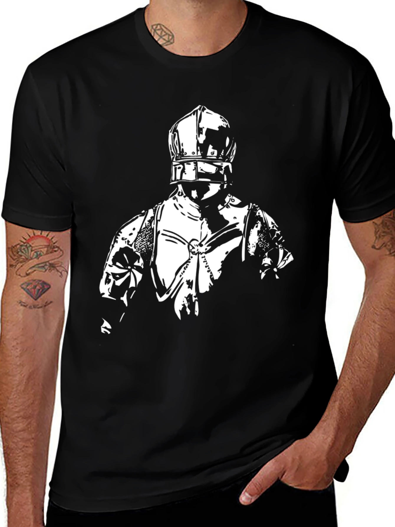 Knight Graphic T-Shirt - Medieval Armor Tee