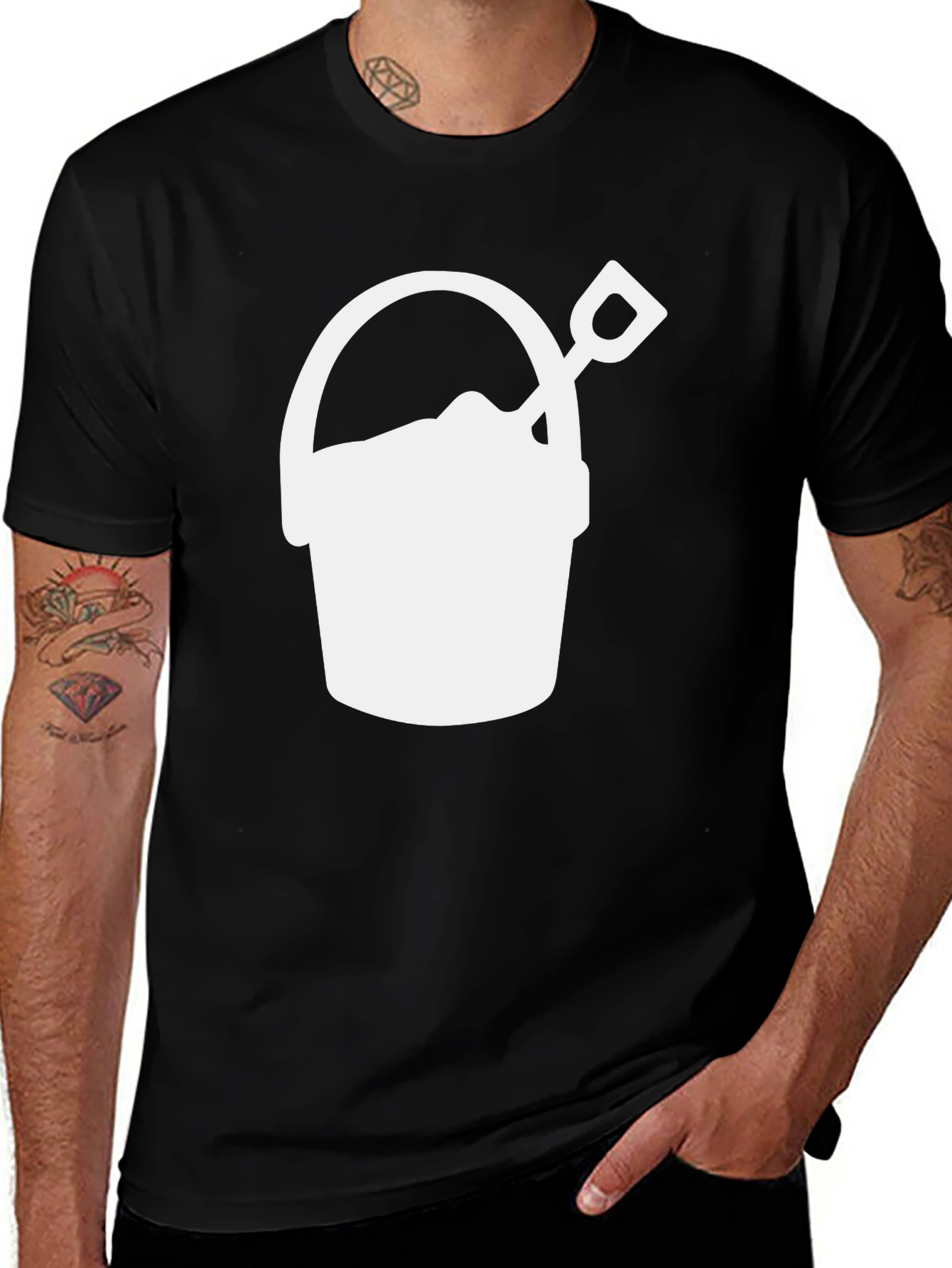 Bucket and Shovel Graphic T-Shirt