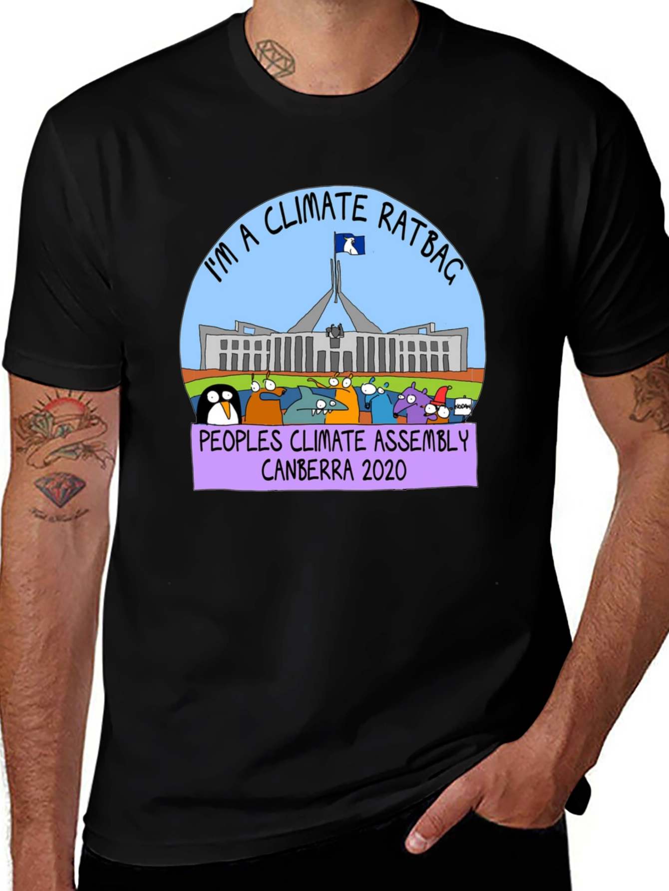 Climate Ratbag T-Shirt: Canberra 2020 Assembly Tee