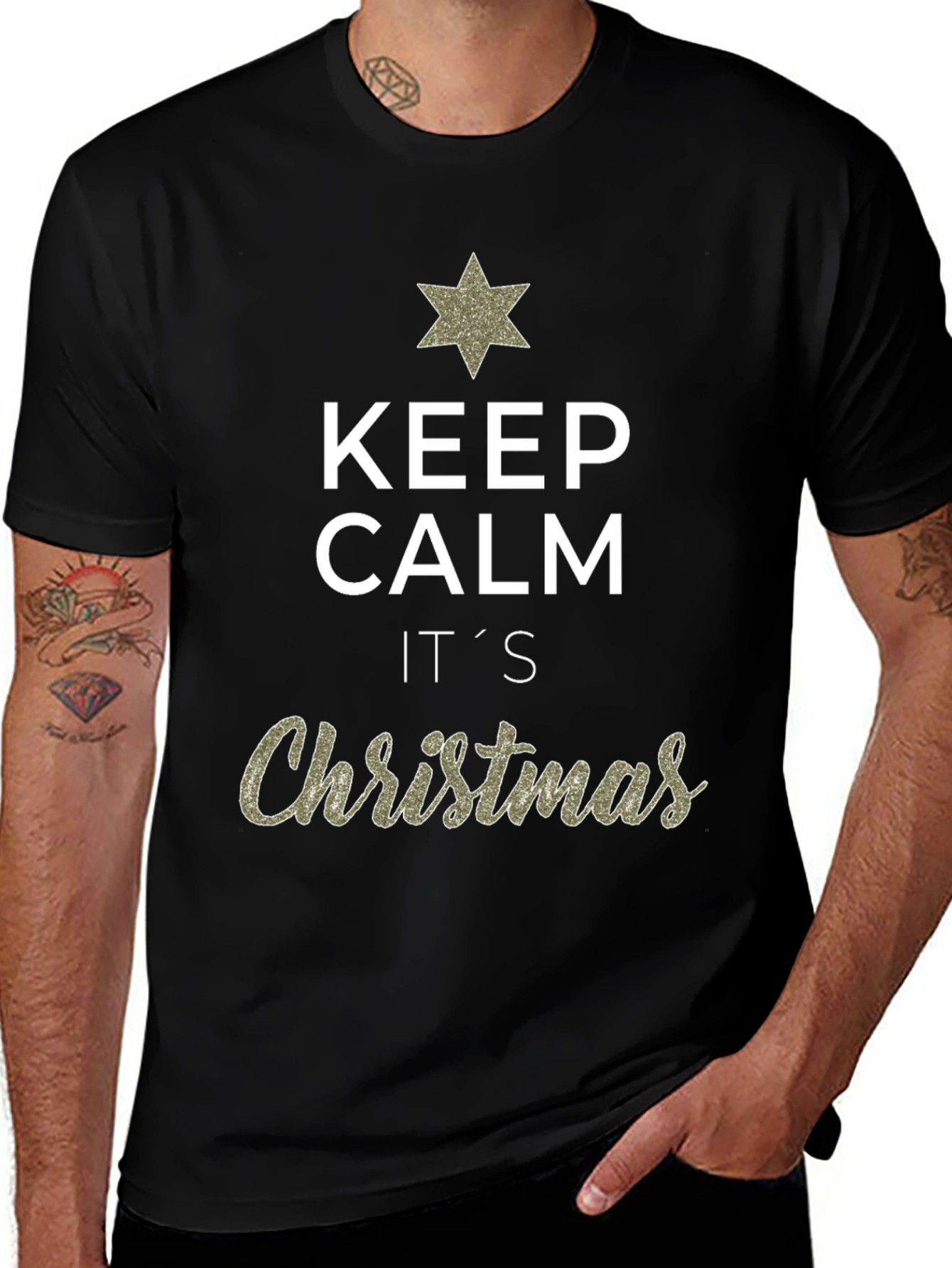 Keep Calm It's Christmas Graphic T-Shirt