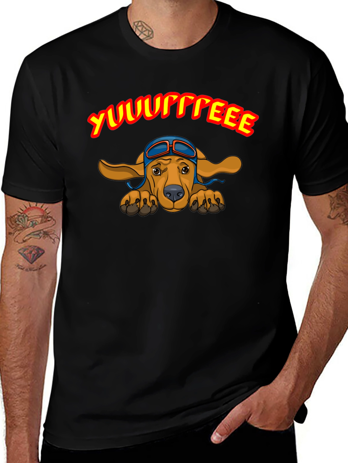 Variant 11 of YUUURRREEEE Dachshund Pilot T-Shirt