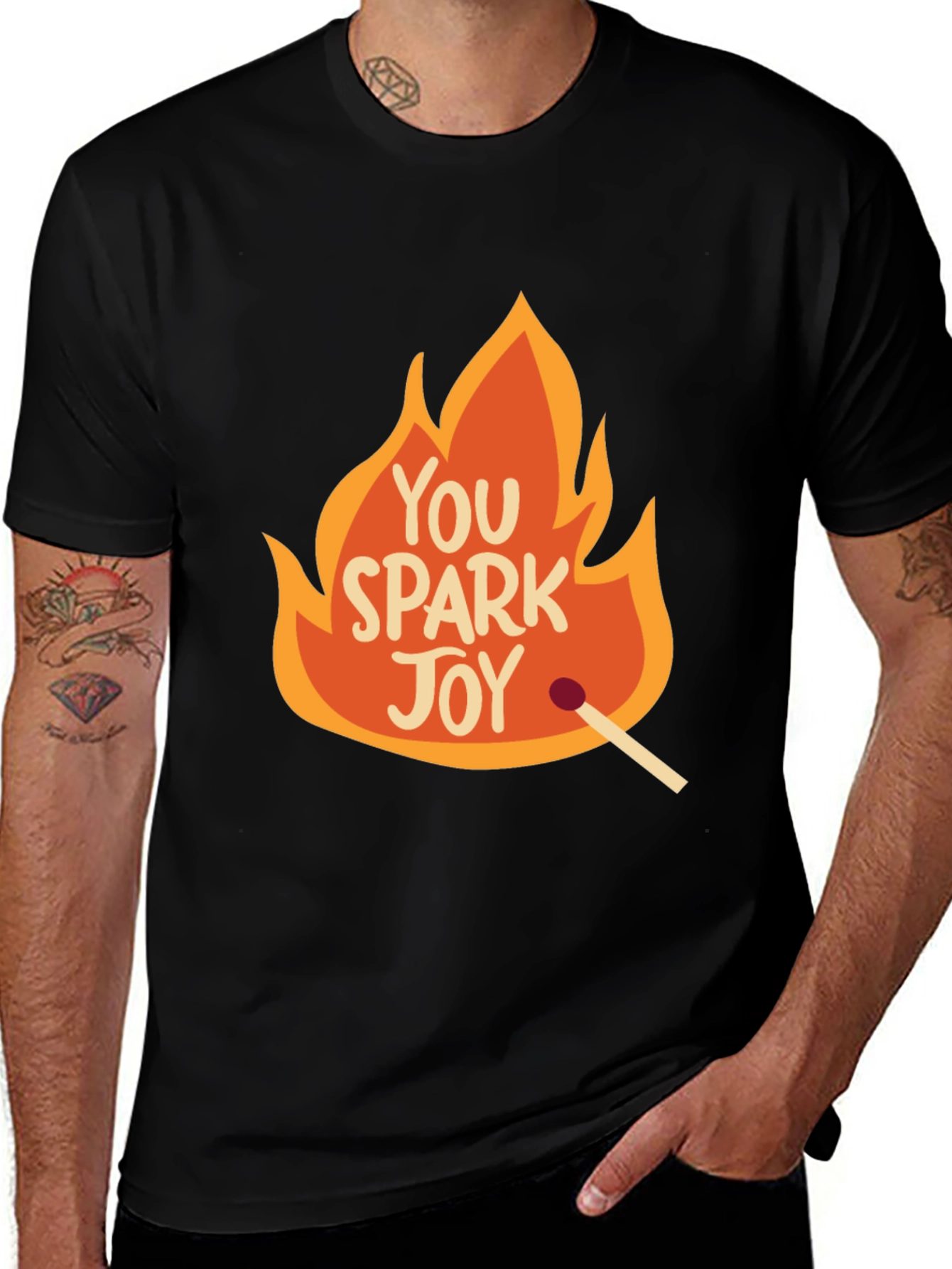 Variant 26 of You Spark Joy Graphic Tee - Black