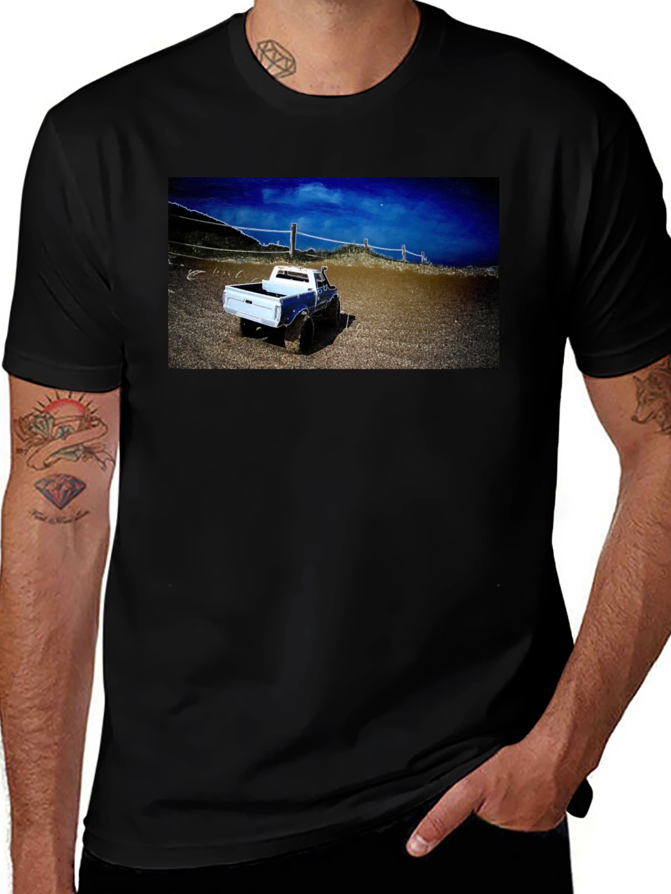 Variant 16 of Blue Truck Graphic Tee - Classic Design