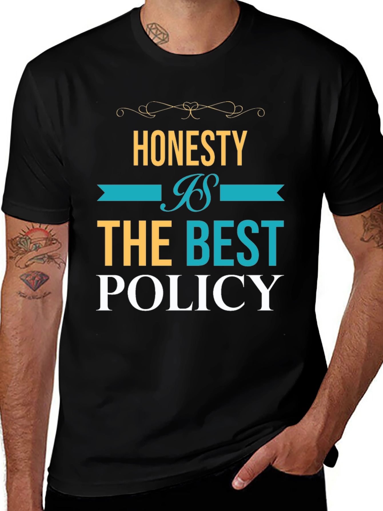 Variant 17 of Honesty is the Best Policy Graphic T-Shirt