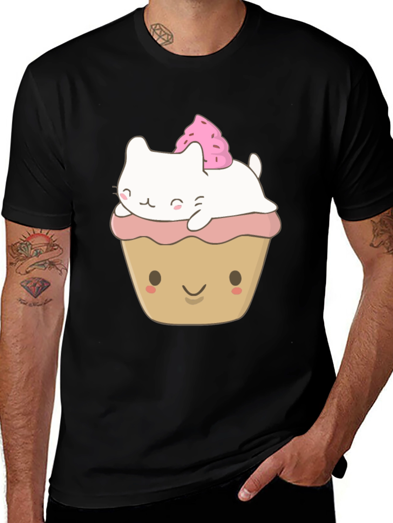 Variant 9 of Cat Cupcake Kawaii Graphic Tee