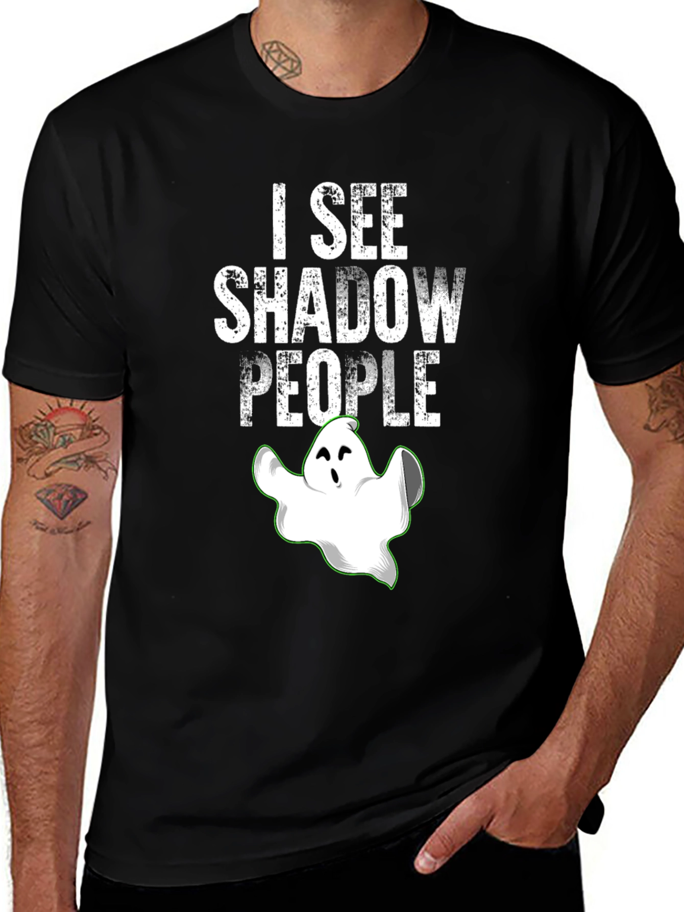 Variant 30 of I See Shadow People Ghost Graphic Tee