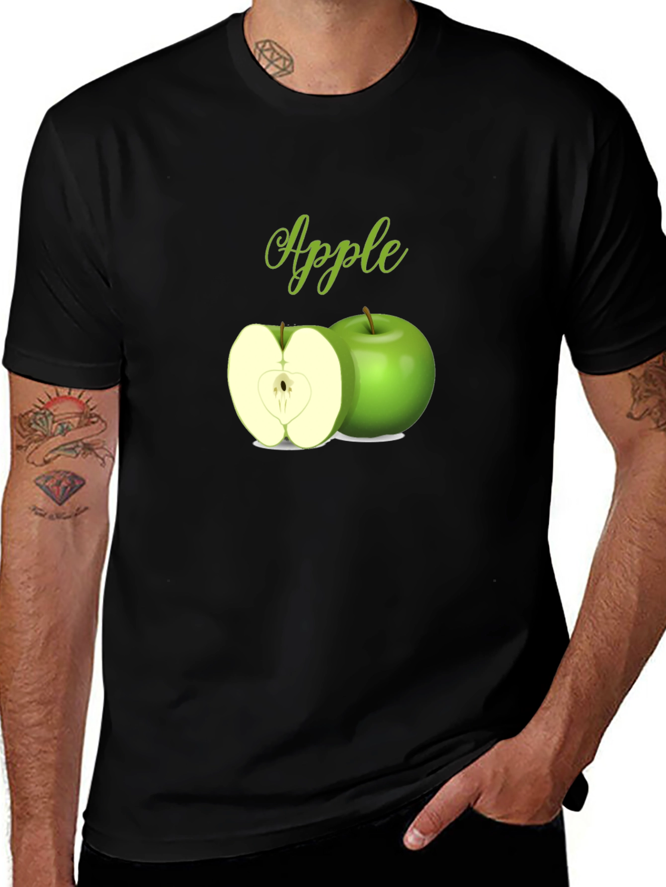 Variant 25 of Apple Graphic Tee - Fresh & Fun