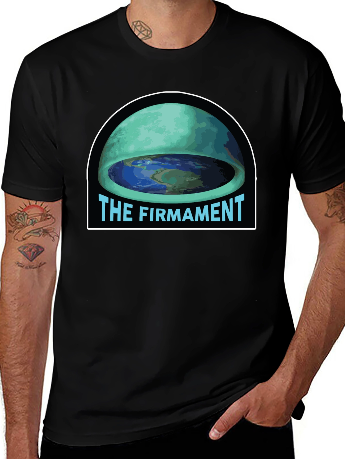 Variant 18 of Flat Earth "The Firmament" T-Shirt