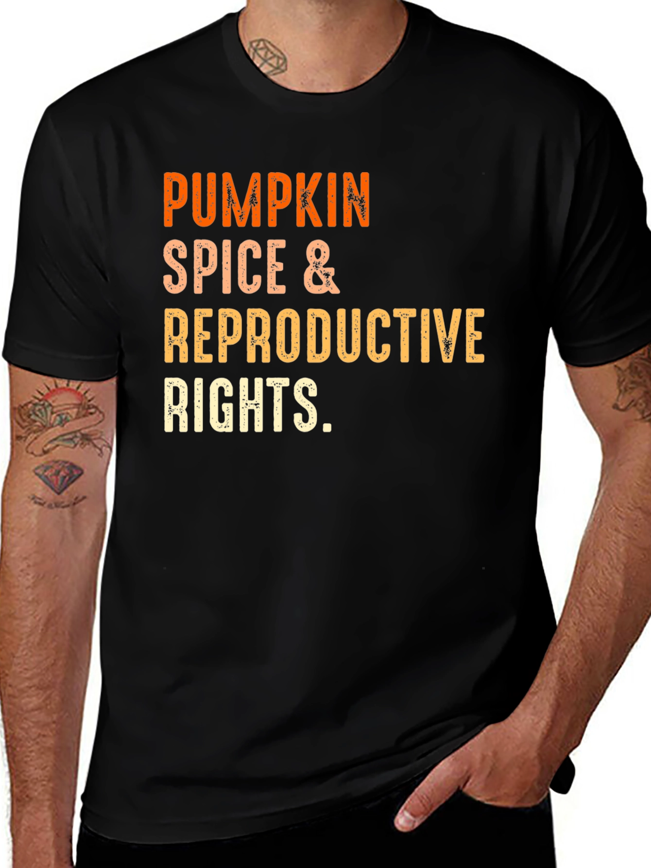 Variant 18 of Pumpkin Spice & Reproductive Rights T-Shirt