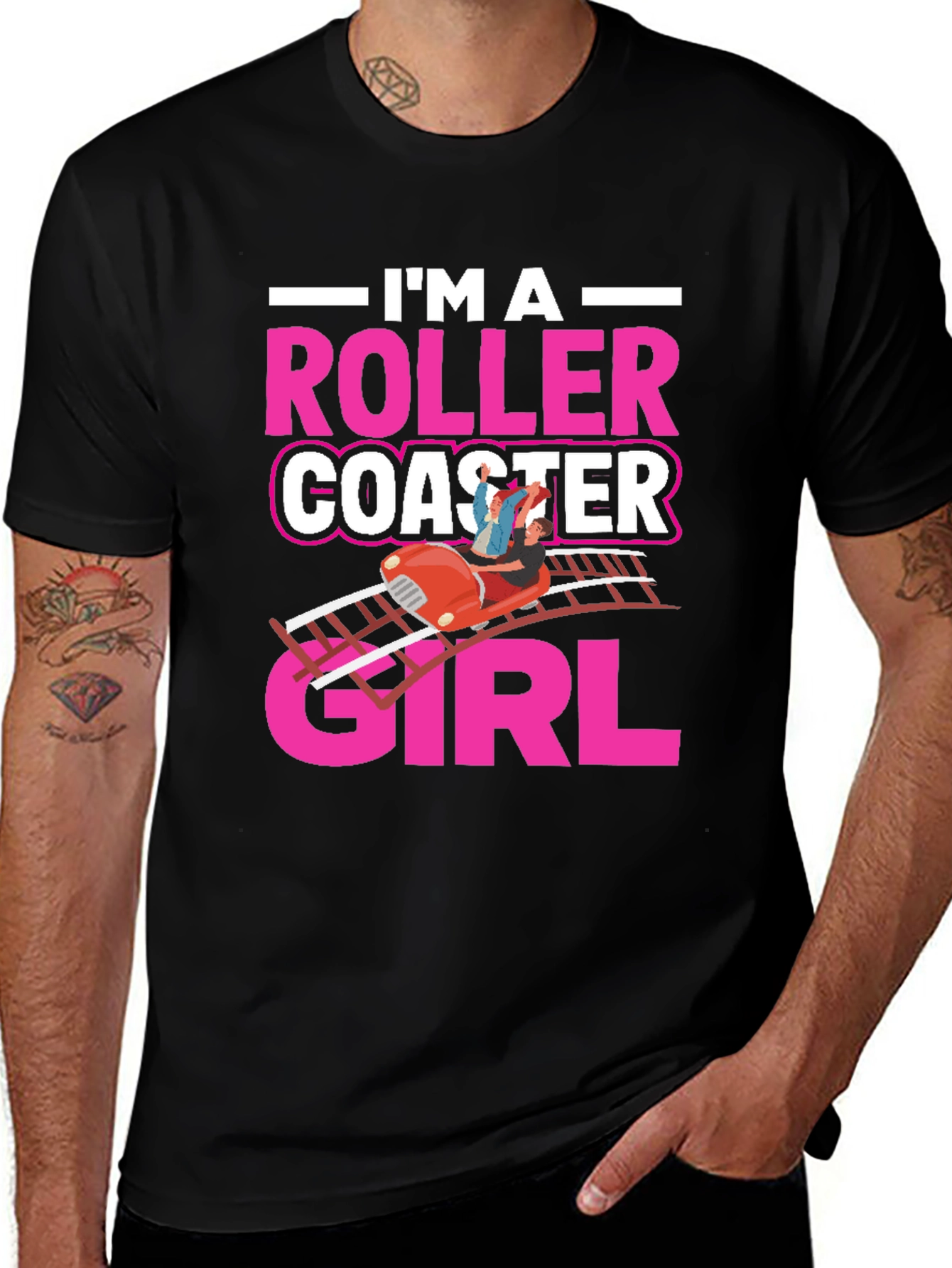 I'm A Roller Coaster Girl T-Shirt