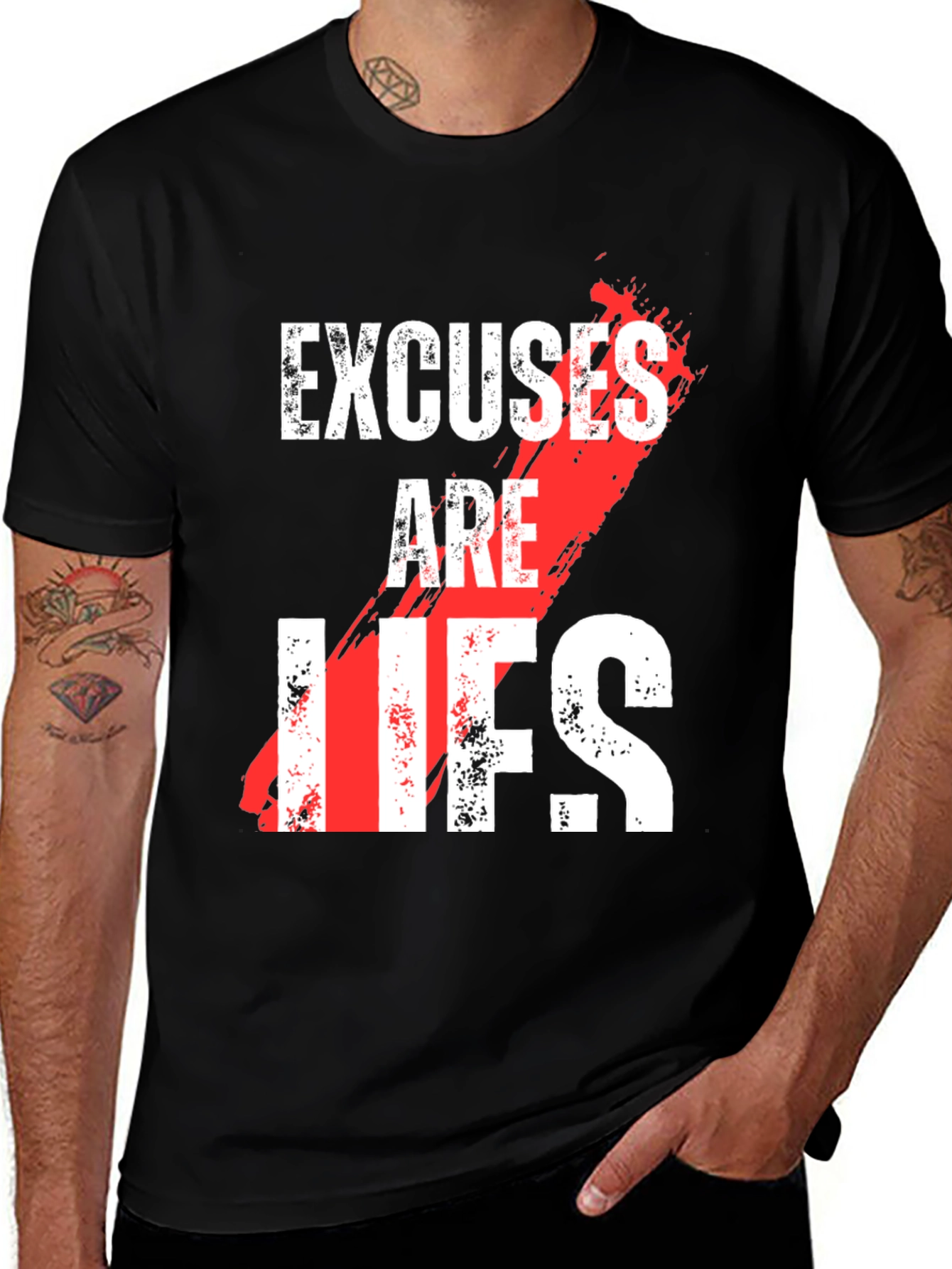 Variant 28 of Excuses Are Lies Graphic Tee