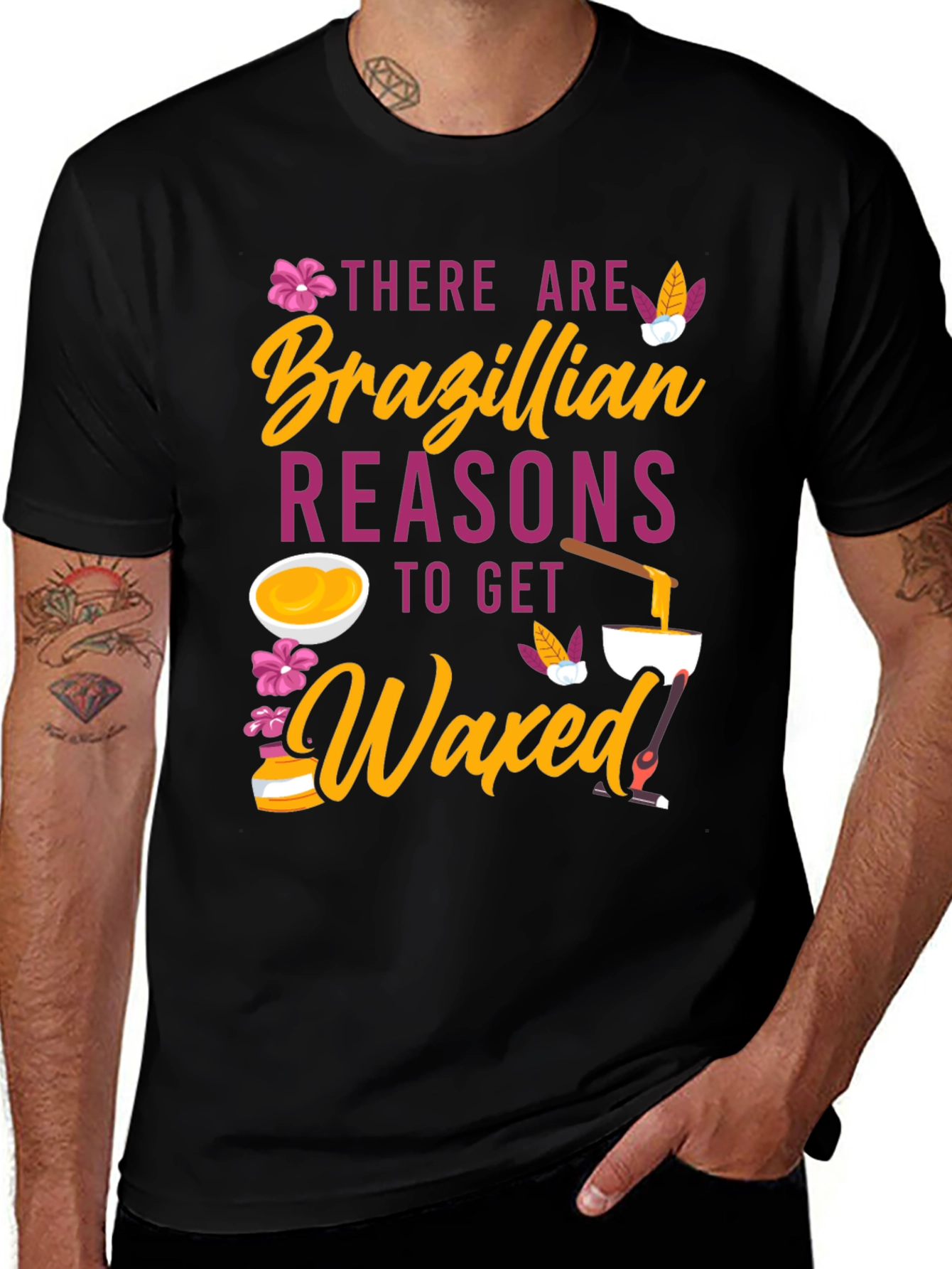 Variant 17 of Brazilian Reasons to Get Waxed T-Shirt