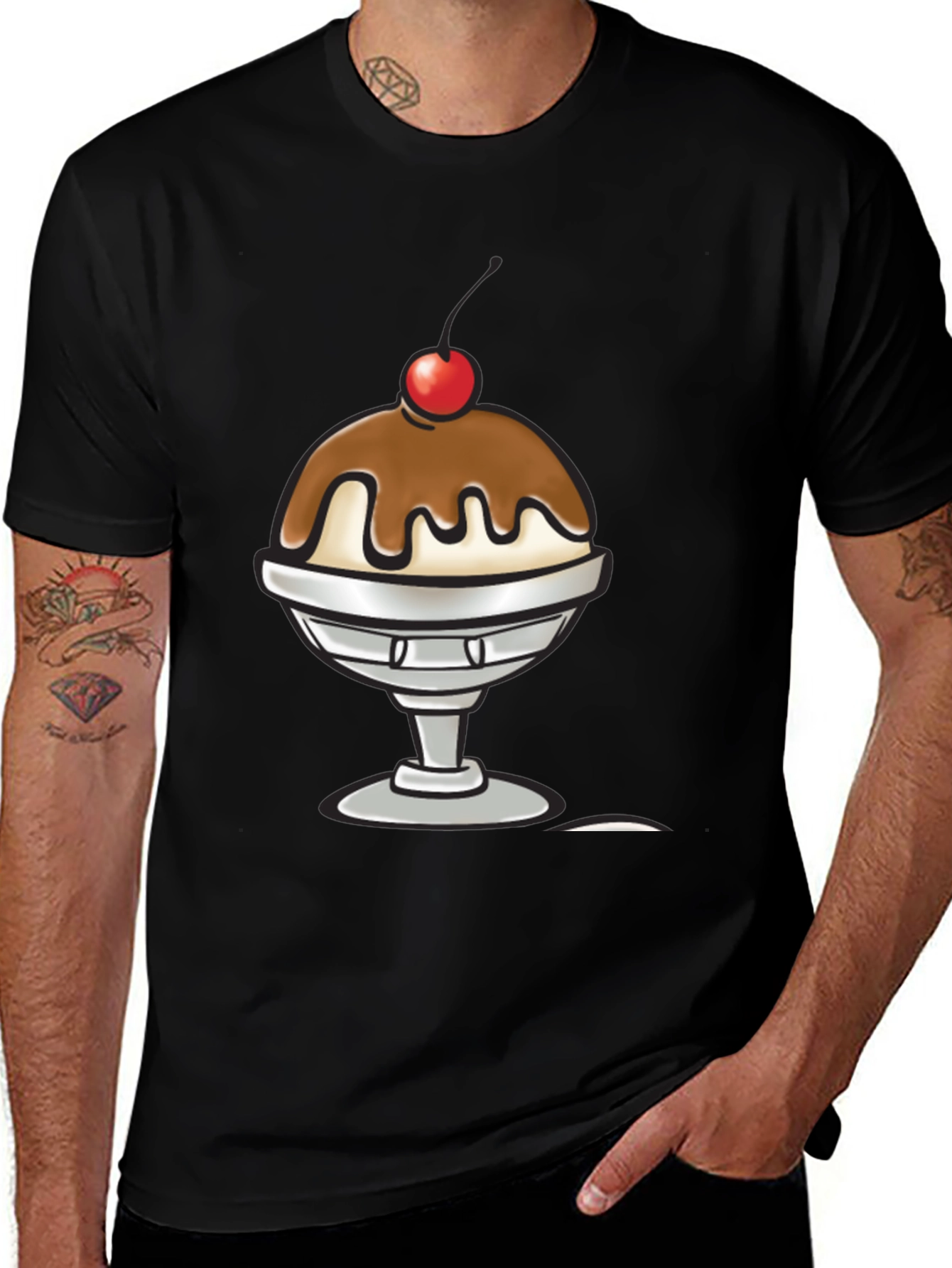 Variant 24 of Ice Cream Sundae Graphic T-Shirt