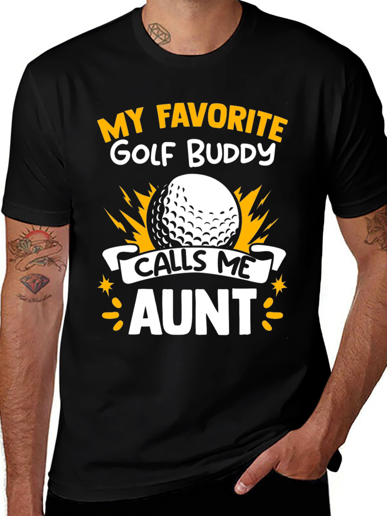 Variant 3 of My Favorite Golf Buddy Calls Me Aunt T-Shirt