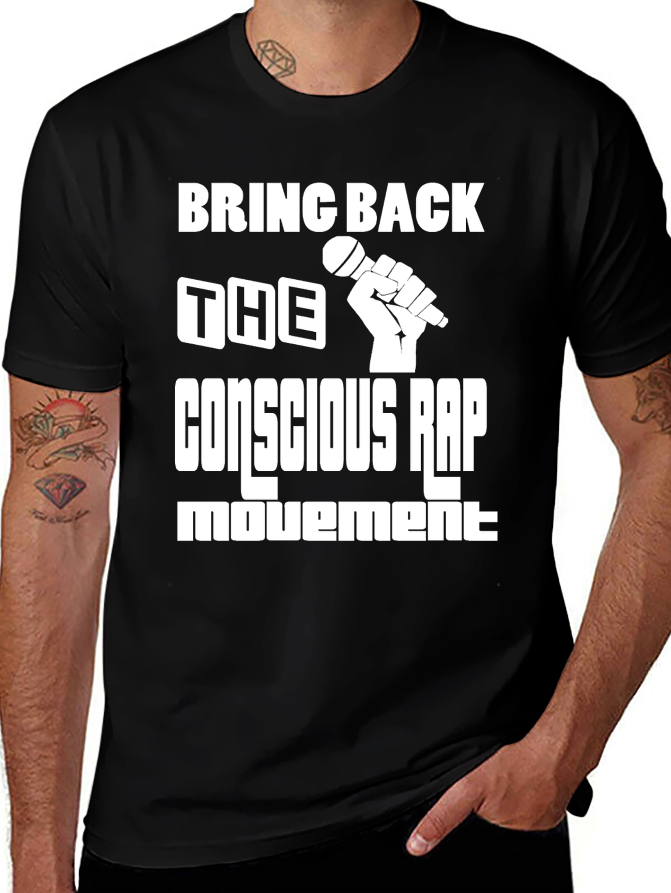 Variant 6 of Conscious Rap Movement Graphic T-Shirt