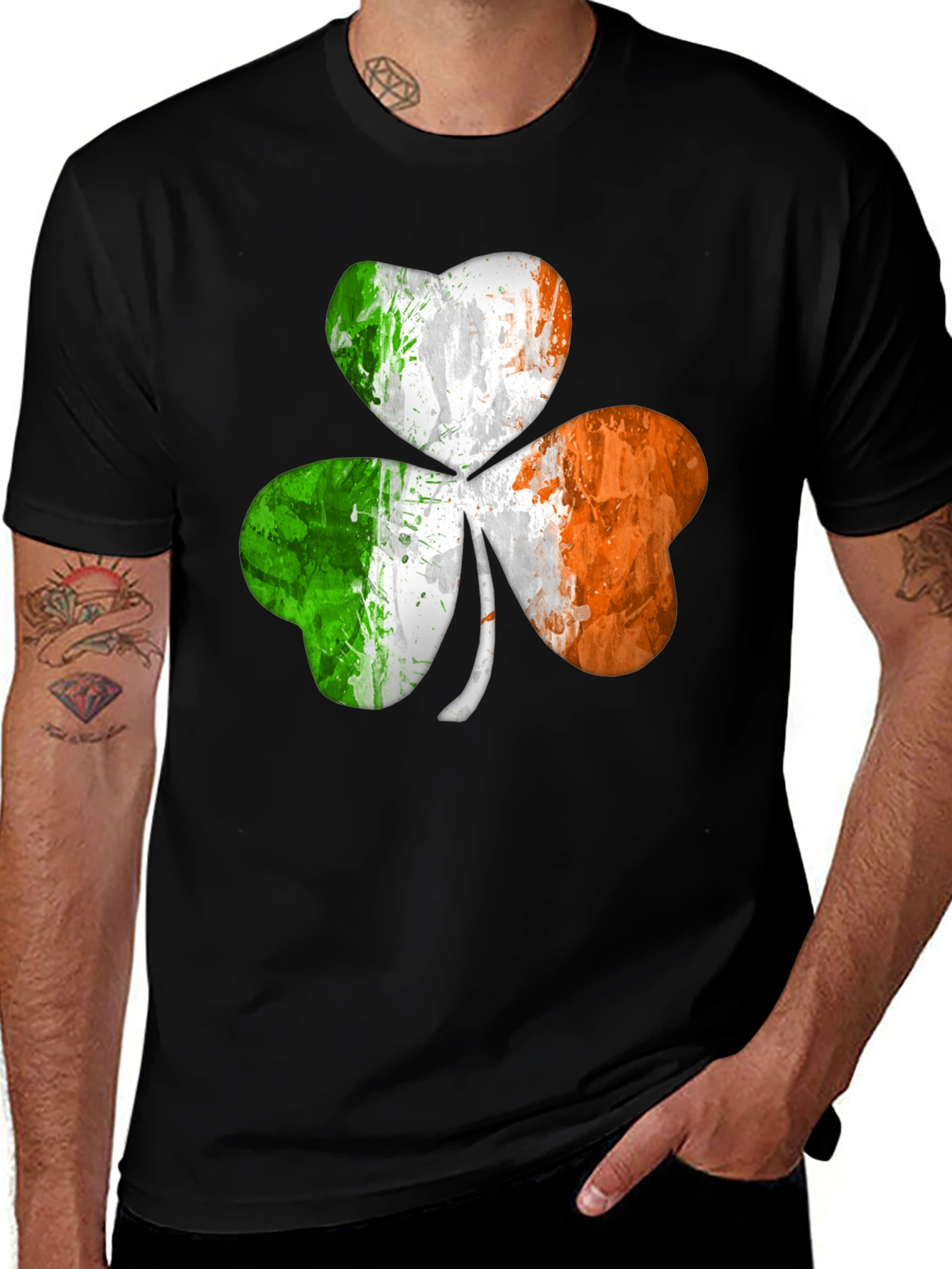 Irish Flag Shamrock T-Shirt - St. Patrick's Day Apparel