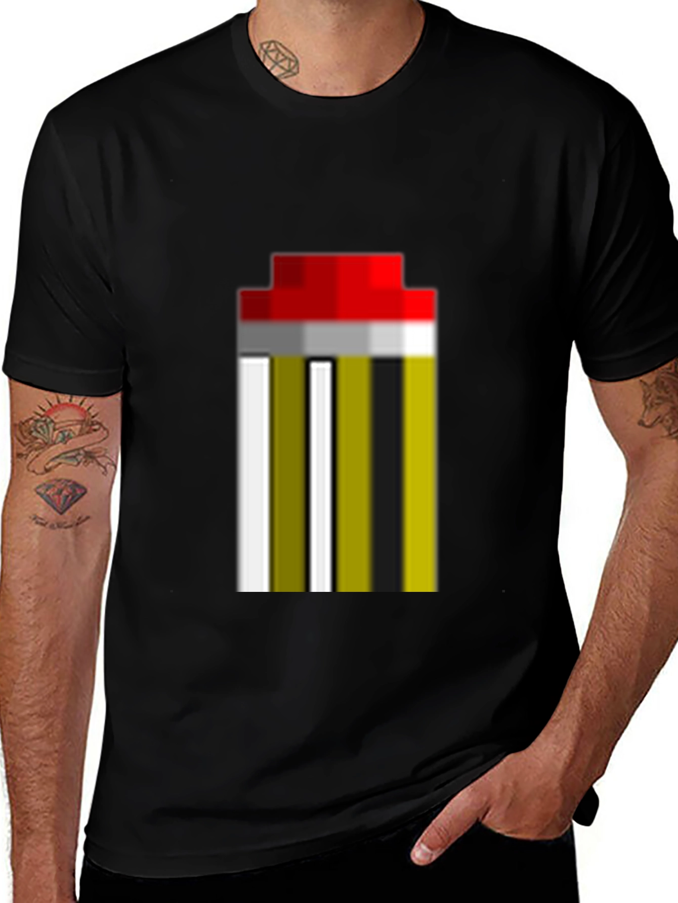 Pixel Art Retro Pillar T-Shirt