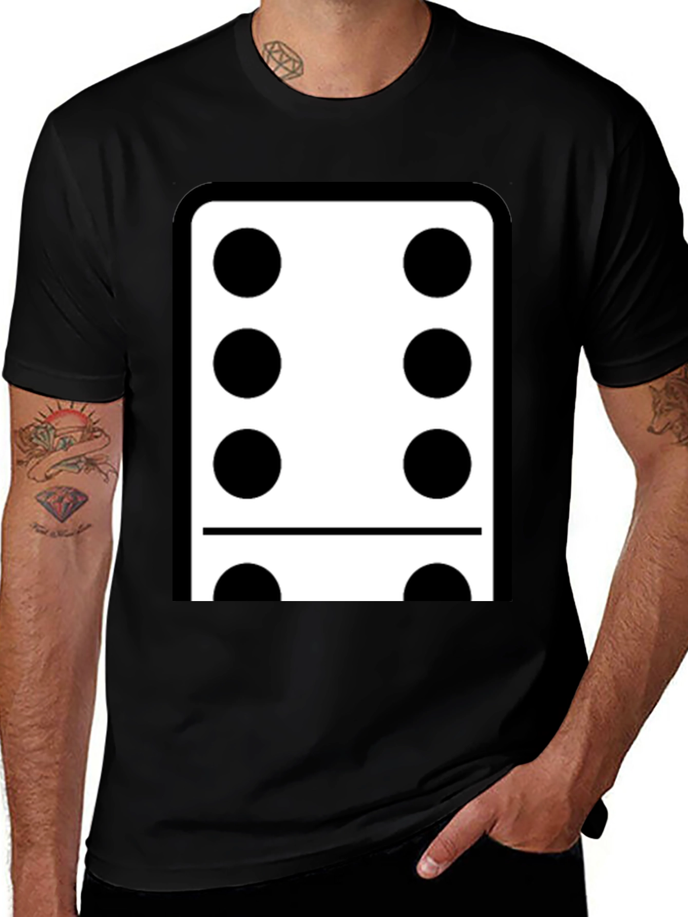 Variant 30 of Domino Six Black T-Shirt