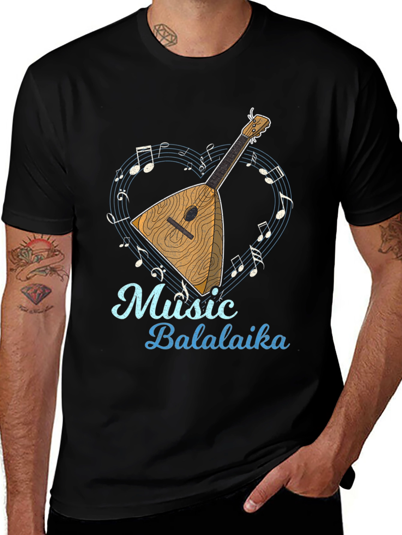 Variant 26 of Music Balalaika Graphic T-Shirt