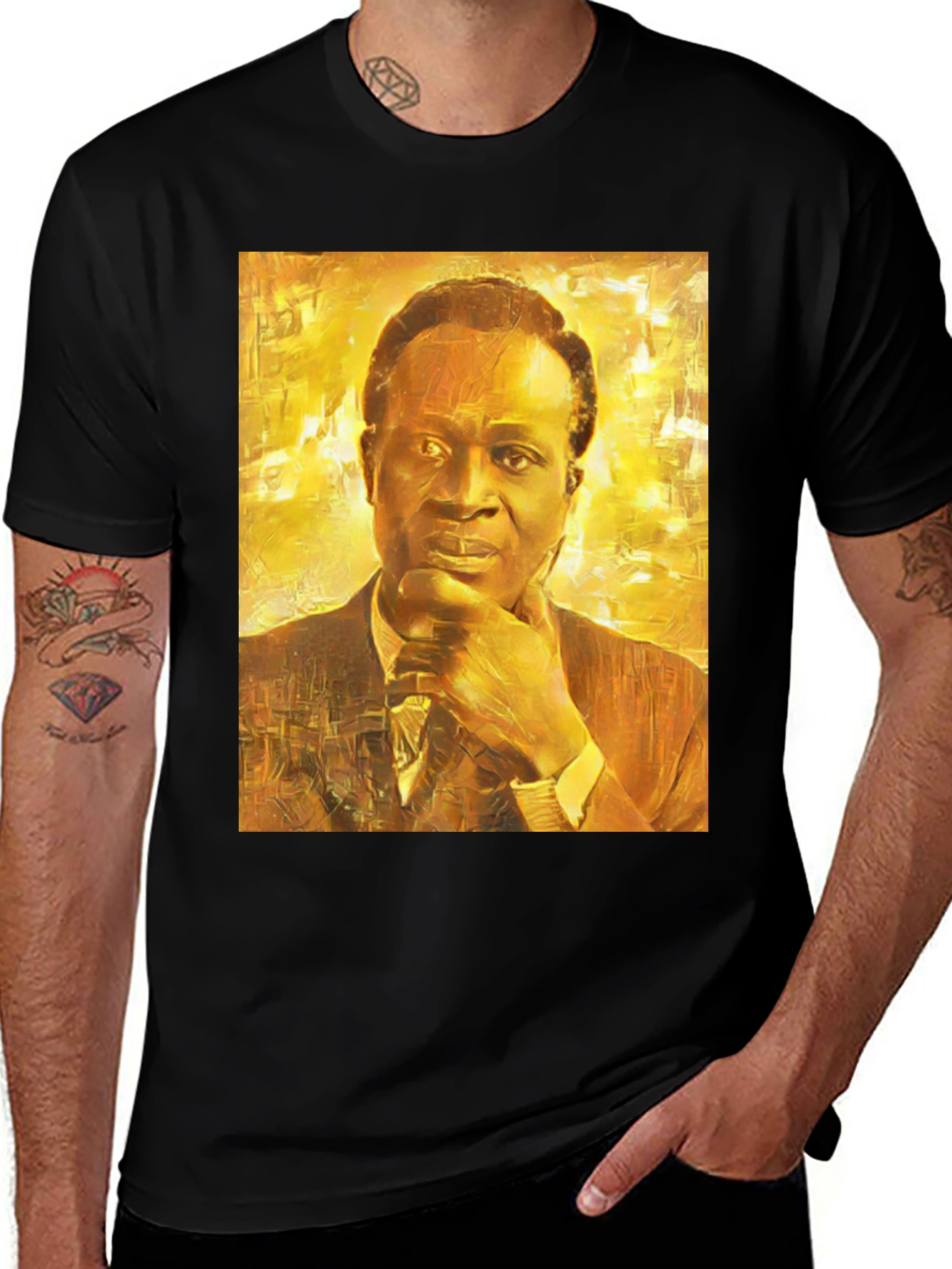 Kwame Nkrumah T-Shirt - Artistic Portrait