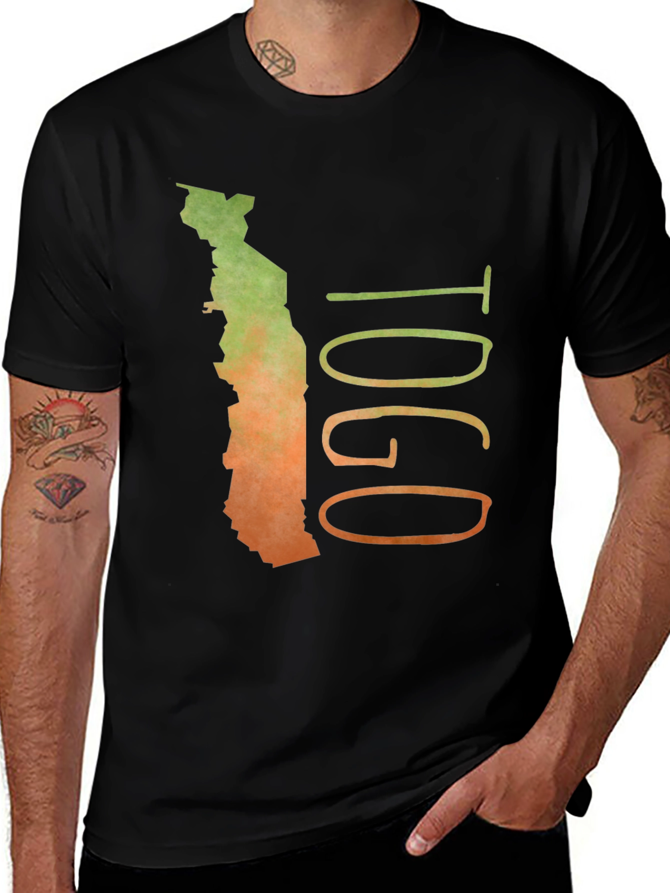 Togo Map Graphic T-Shirt