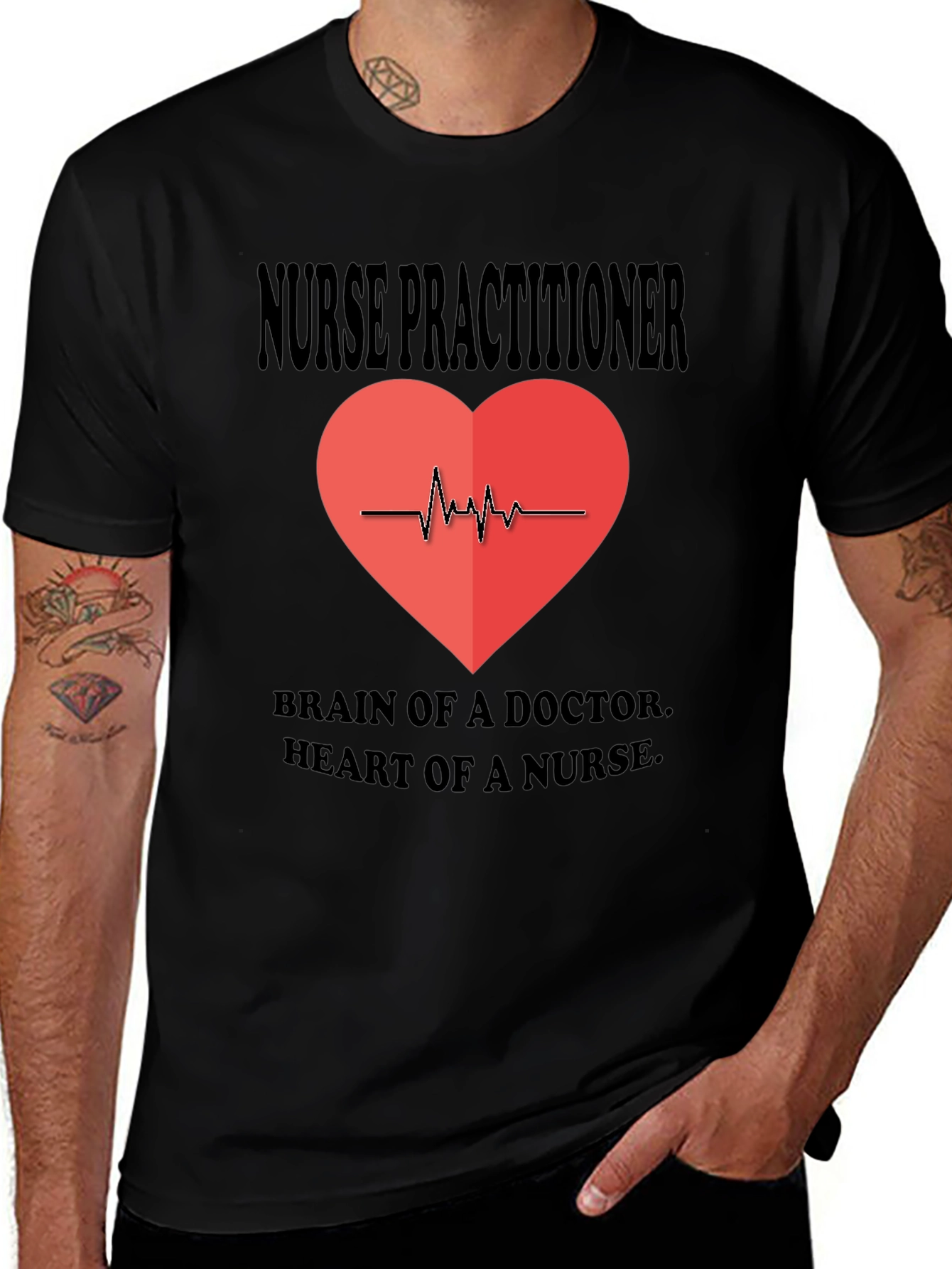 Variant 30 of Nurse Practitioner Heartbeat T-Shirt