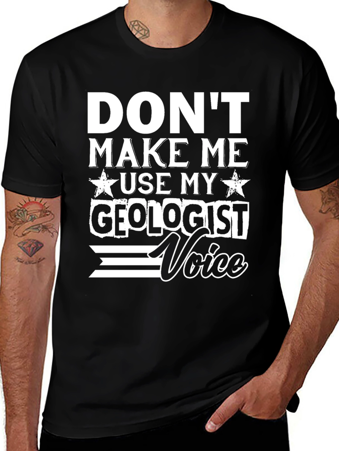 Variant 19 of Geologist Voice Funny Graphic T-Shirt