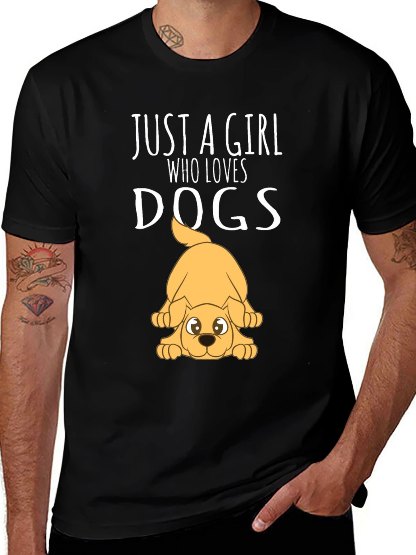 Variant 14 of Girl Who Loves Dogs Graphic T-Shirt