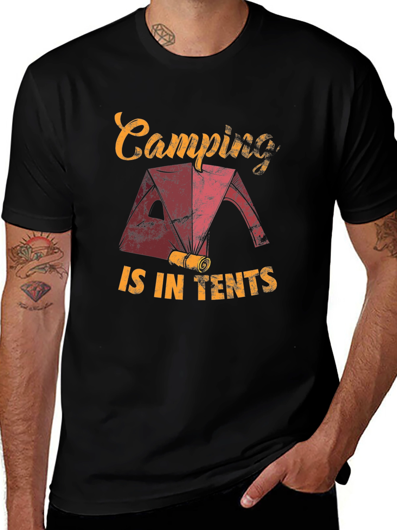Variant 23 of Camping is in Tents Graphic Tee