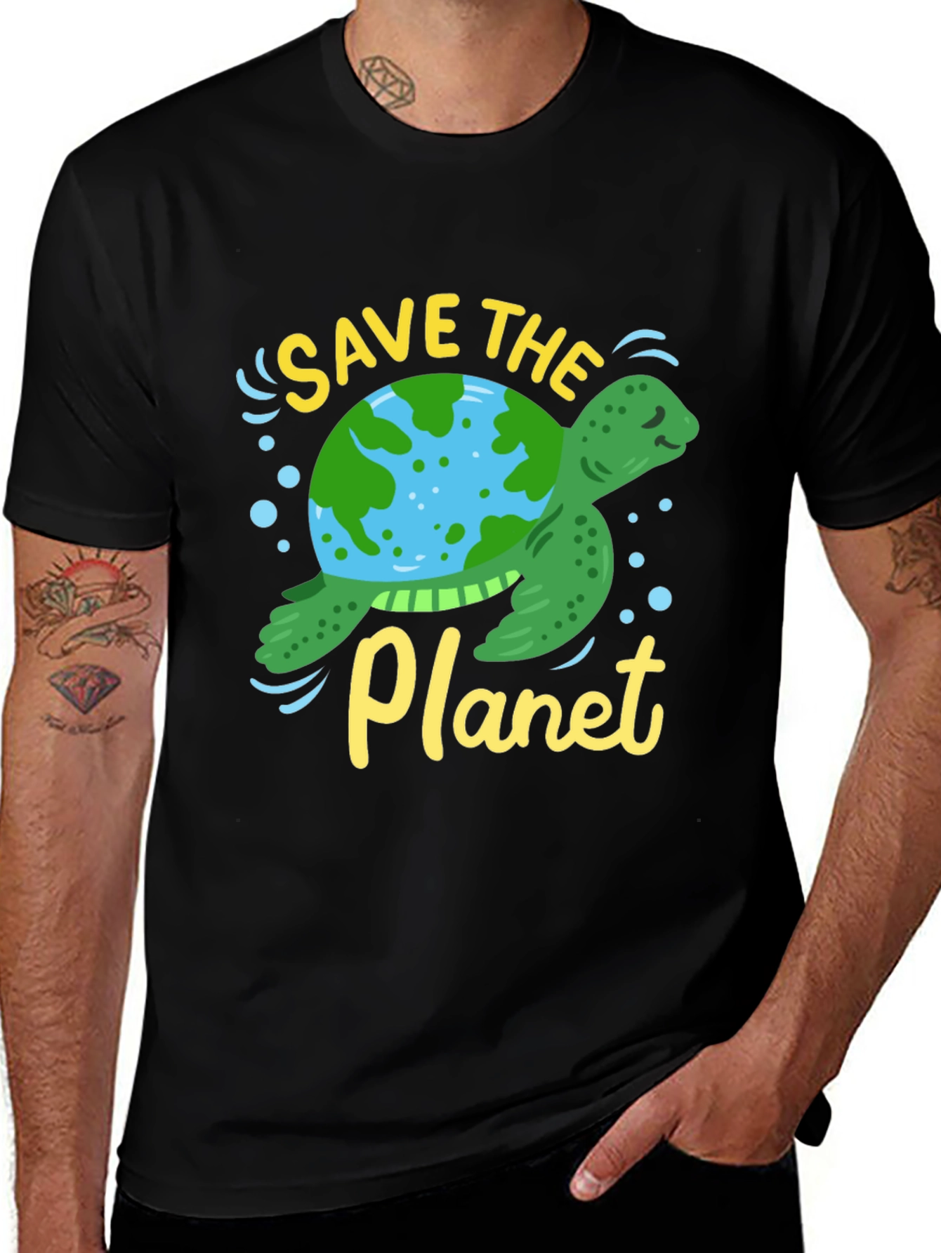 Variant 13 of Save the Planet Turtle T-Shirt
