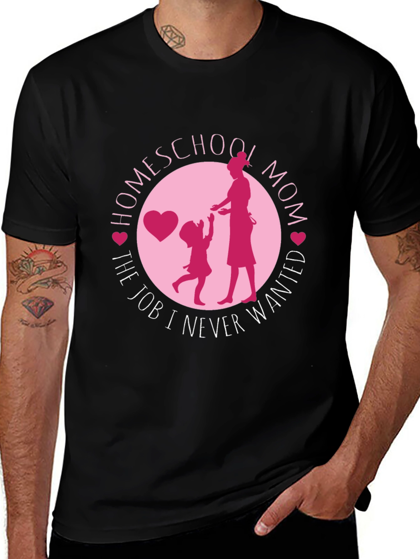 Black Homeschool Mom T-Shirt - The Job I Never Wanted main image