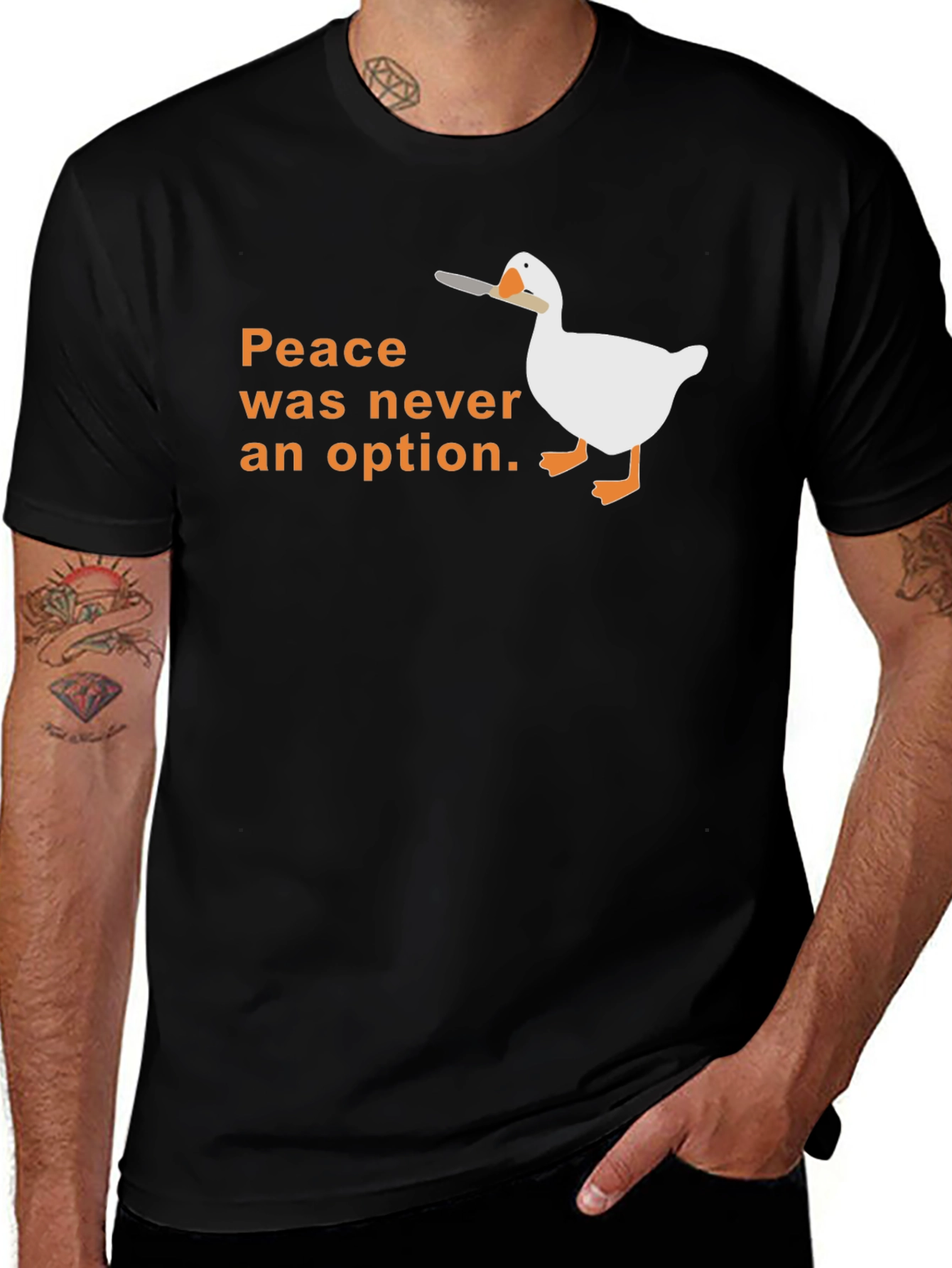 Variant 6 of Peace Was Never An Option Goose T-Shirt