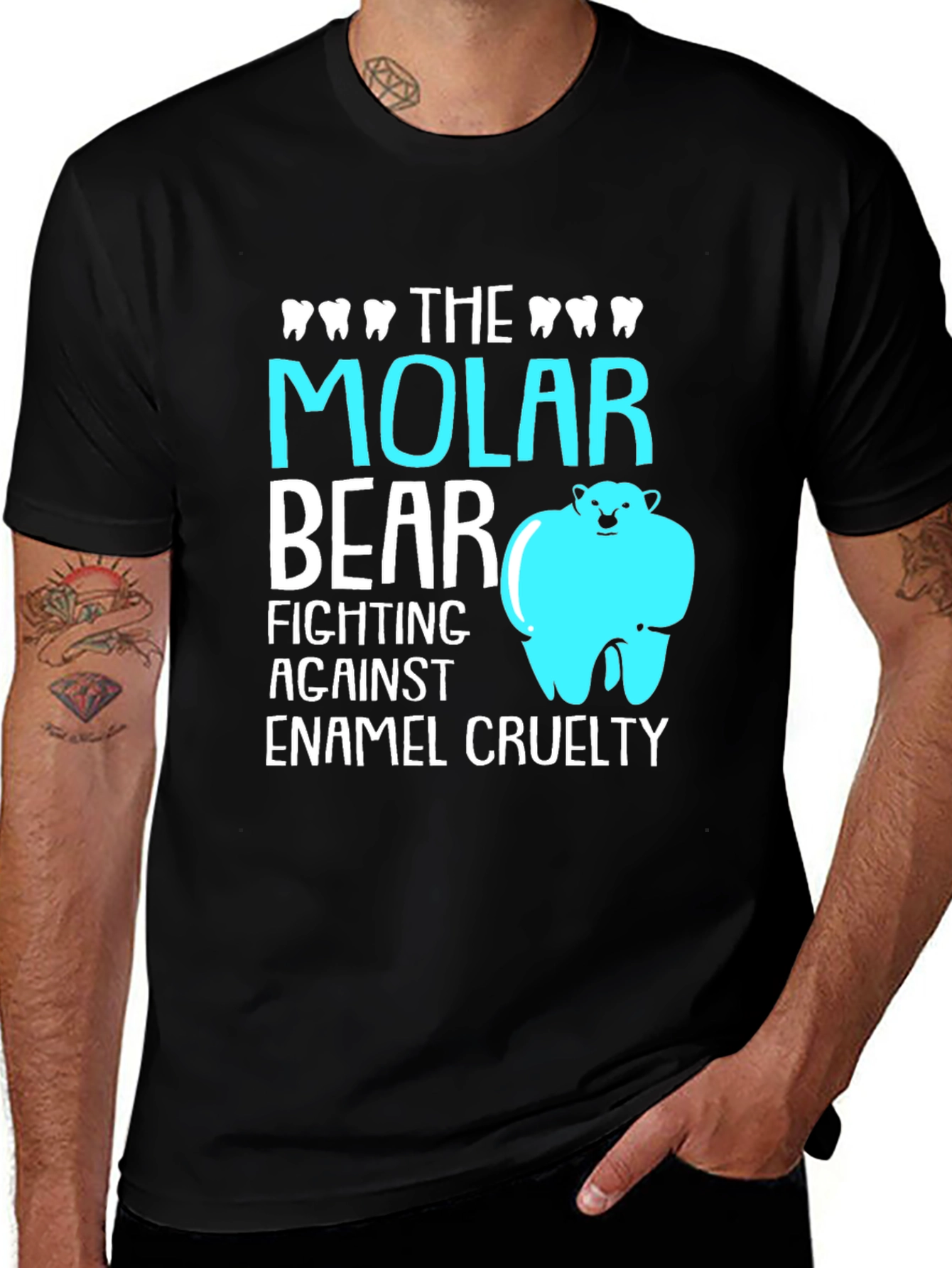 Variant 16 of Molar Bear T-Shirt: Dental Pun Tee